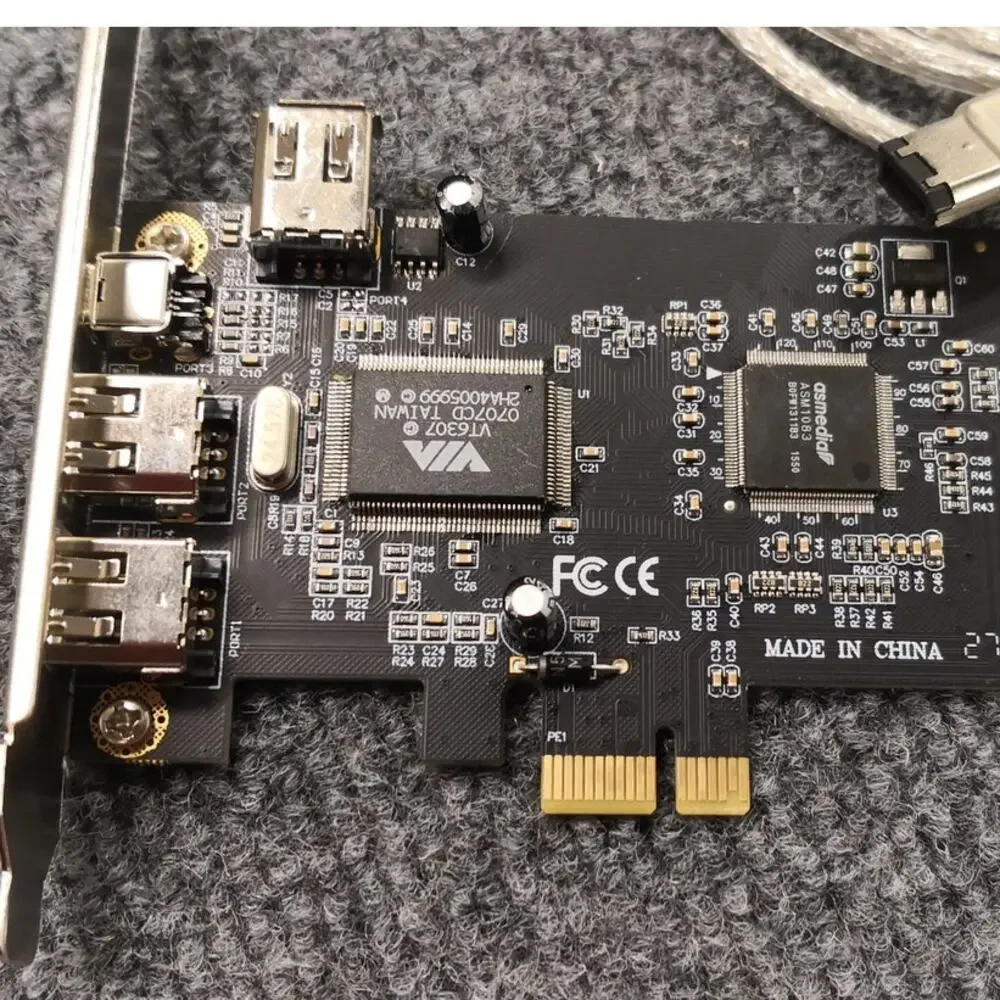 PCIe FireWire 400 Windows 10/11 Adapter Card – 3-Port IEEE 1394a PCI Express